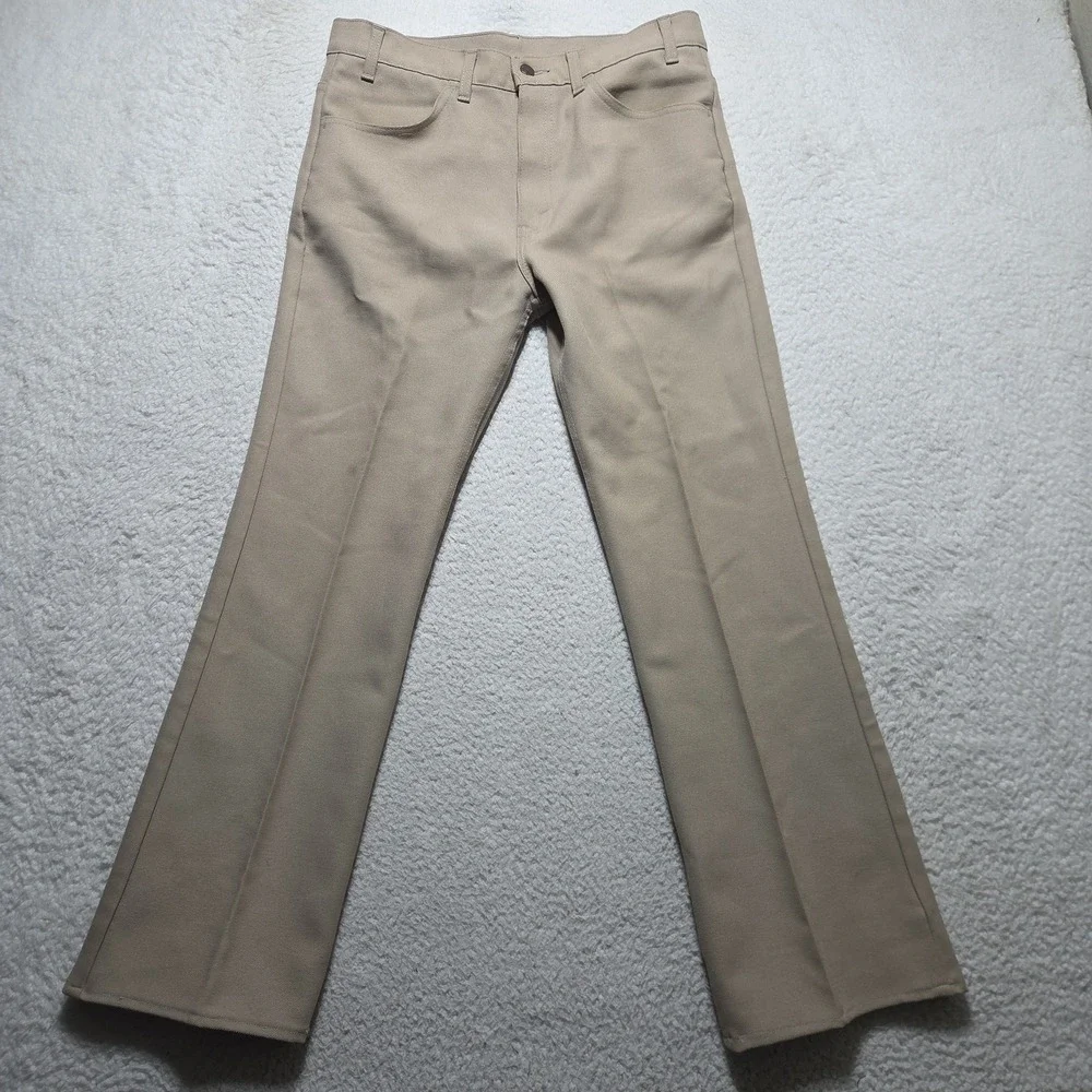 Vintage 90s Levis Pants Mens 32x29 Tan Bootcut Black Tab Made In USA